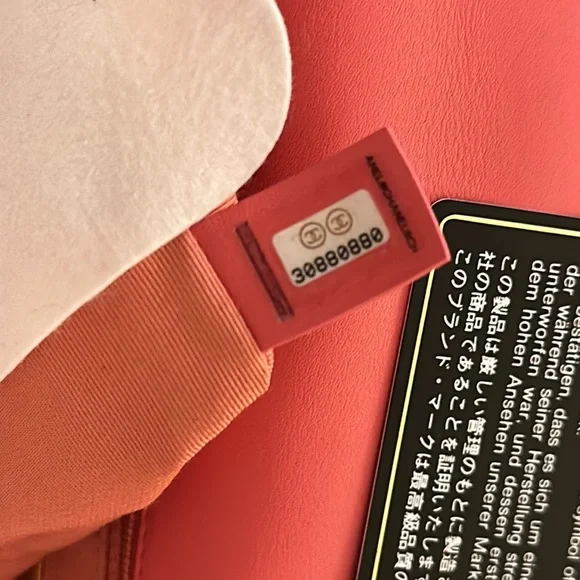 Chanel 19 bag sequins, medium, coral and all collateral - Picture 8 of 14